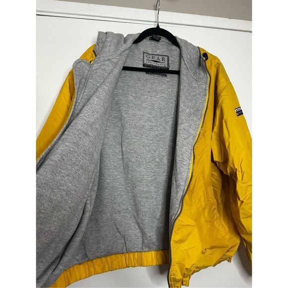 Gear Womens Outer Gear Yellow Hooded Full Zip Lined Jacket Size Large - Picture 4 of 7